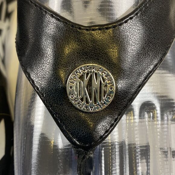 DKNY Black Women's Signature Wedge Platform Sandals size 9 A11 - Picture 4 of 9